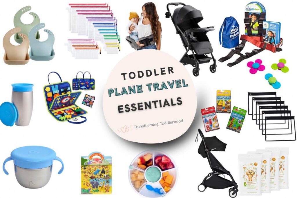 Plane travel essentials for toddlers